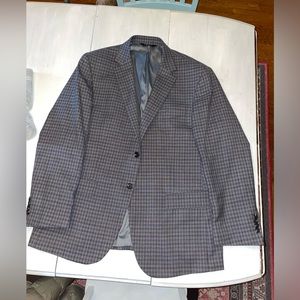 Jos A Bank gray plaid sport coat 44 regular